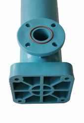 Single plastic bag filter housing