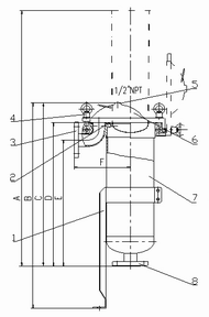 Single plastic bag filter housing